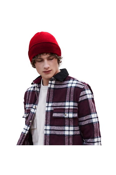 Beechfield Recycled Cuffed Beanie - Classic Red