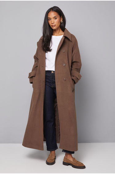 Maxi Double Breasted Car Coat