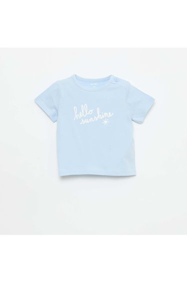 Printed Short-Sleeve T-Shirt BLUE