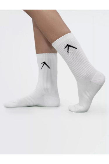 Pack of 3 - White Crew Dry Touch Socks