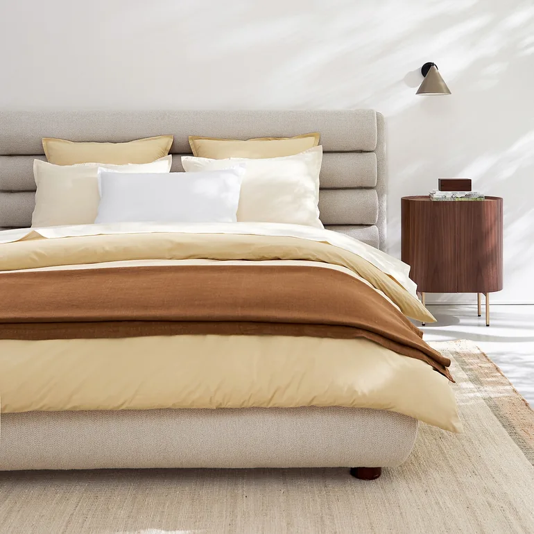 Veneto Cotton Percale Fitted Sheet, 30cm Flap - 5