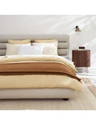 Veneto Cotton Percale Fitted Sheet, 30cm Flap - 5