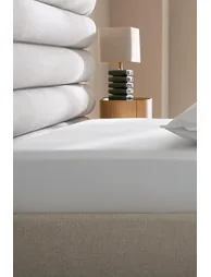 Veneto Cotton Percale Fitted Sheet, 30cm Flap - 1