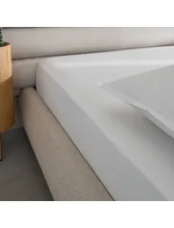 Veneto Cotton Percale Fitted Sheet, 30cm Flap - 2