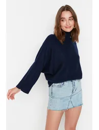 Sweater - Navy blue - Regular fit - 2