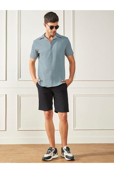 Regular Fit Textured Casual Shirt