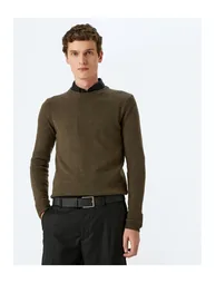 Knitwear Sweater Basic Crew Neck Viscose - 1