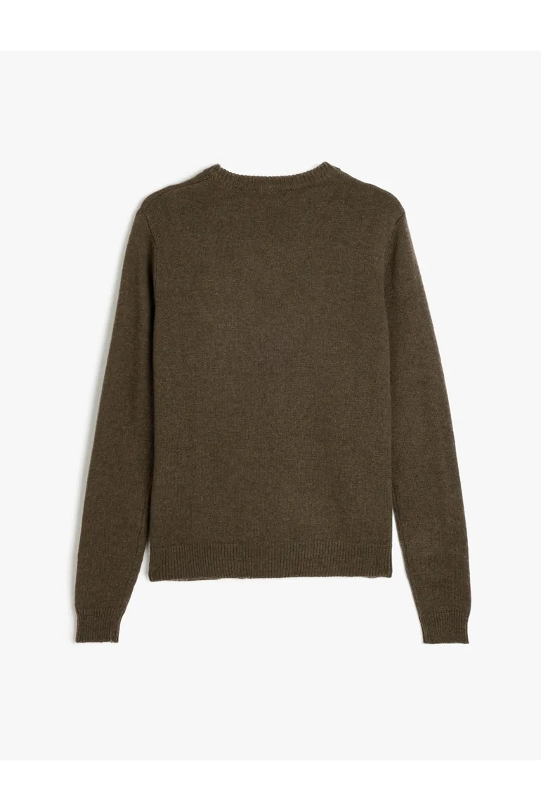 Knitwear Sweater Basic Crew Neck Viscose - 6