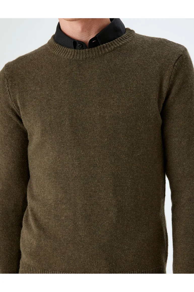 Knitwear Sweater Basic Crew Neck Viscose - 4