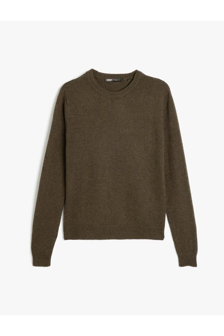 Knitwear Sweater Basic Crew Neck Viscose - 5
