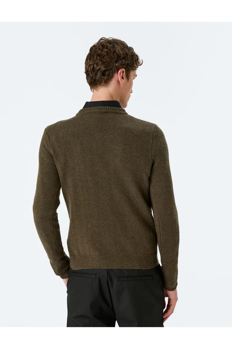 Knitwear Sweater Basic Crew Neck Viscose - 3
