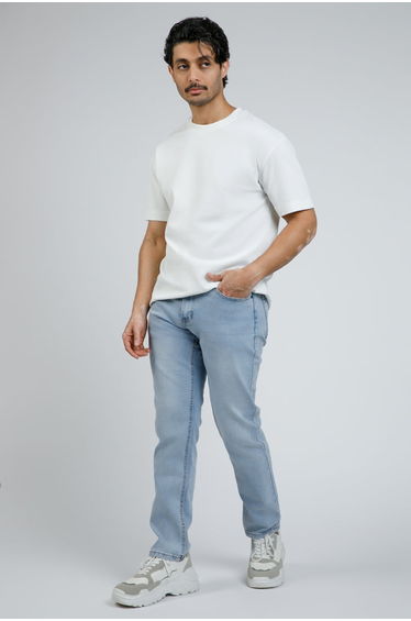 Straight Leg Denim Pants