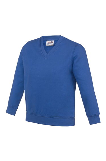AWDis Academy Childrens/Kids Junior V Neck School Jumper/Sweatshirt (Pack of 2) - Royal Blue