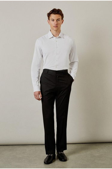 White Regular Fit Easy Iron Shirt