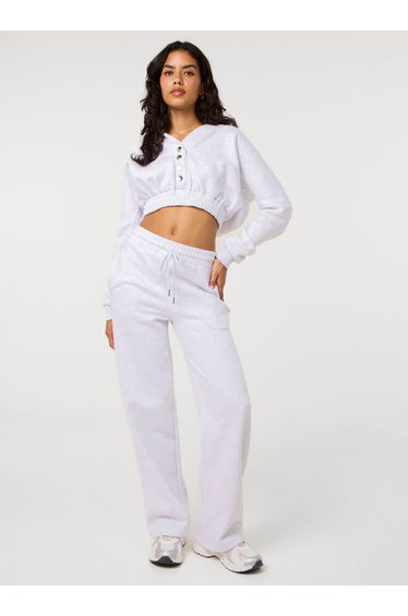 Fleece Lined Cropped Hoodie