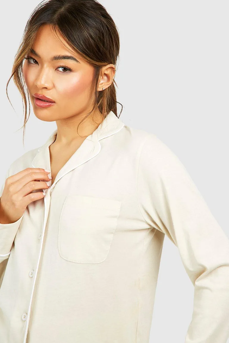 Button Front Lounge Shirt - 3