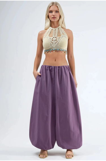 BUSEM Elastic Waist Balloon Pants
