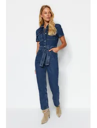 Jumpsuit - Blue - Regular fit