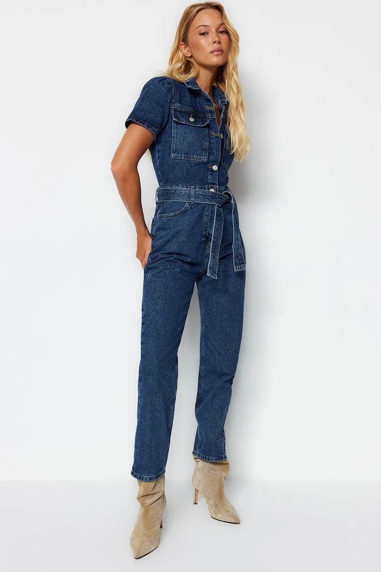 Jumpsuit - Blue - Regular fit - 2