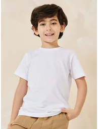 Solid Cotton T-Shirt - 1