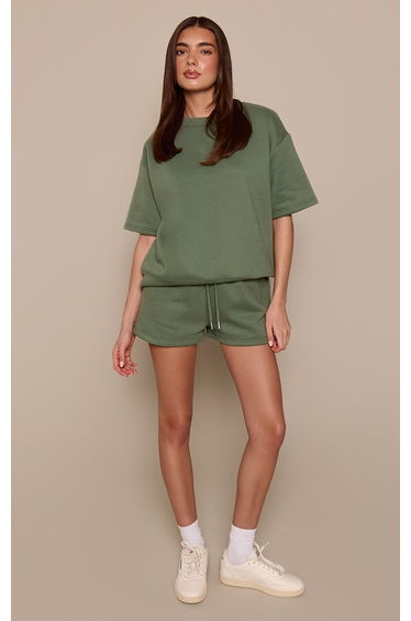 Sea Green Sweat Shorts