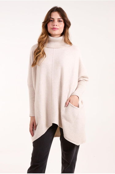 Roll Neck Pocket Jumper