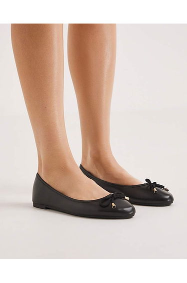 Classic Flat Ballerina Shoes Ex Wide Fit