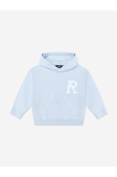 REPRESENT Kids Mini Western Initial Hoodie in Blue