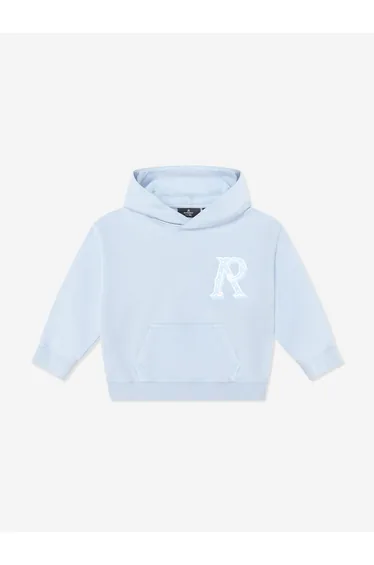 REPRESENT Kids Mini Western Initial Hoodie in Blue