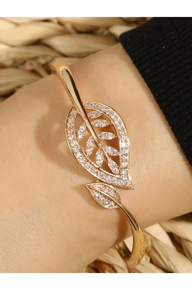 Leaf Embellished Bangle