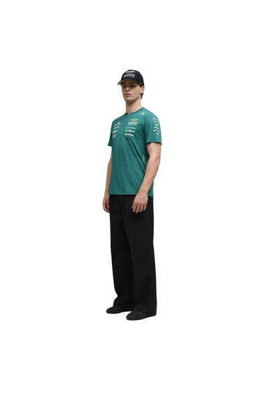 Aston Martin Mens F1 Puma T-Shirt - Green