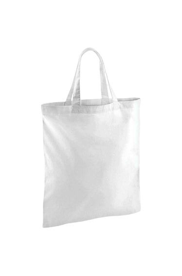 Westford Mill Short Handle Tote Bag - White