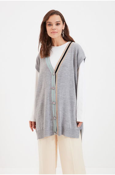 Sweater - Gray - Relaxed fit
