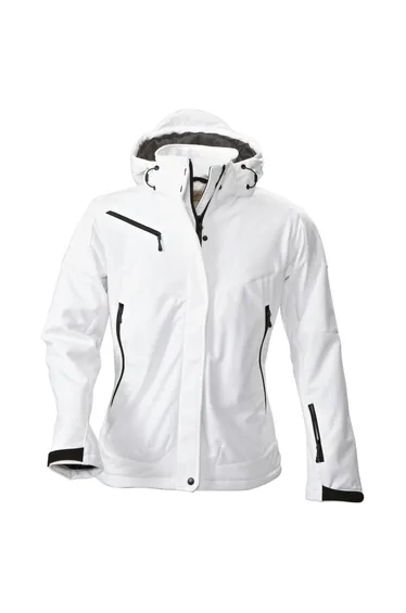 Printer Womens/Ladies Skeleton Soft Shell Jacket - White