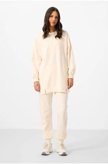 TOMMY Oversized Fleece Sweatshirt And Pants Set