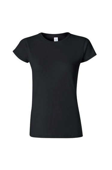 Gildan Ladies Soft Style Short Sleeve T-Shirt - Black