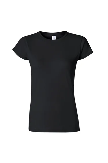 Gildan Ladies Soft Style Short Sleeve T-Shirt - Black