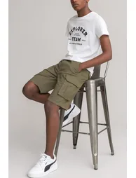 Cotton Utility Bermuda Shorts