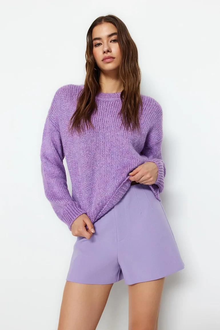 Sweater - Purple - Regular fit - 1