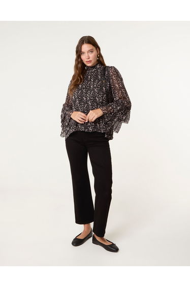 Frill Sleeve Blouse