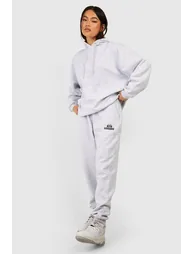 Puff Print Hooded Tracksuit - ash grey - 1
