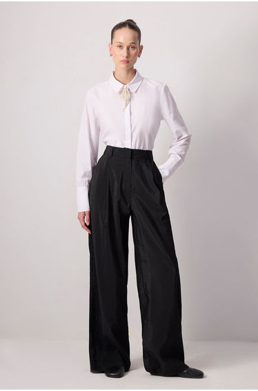 PLEAT DETAILED CUPRA TROUSERS