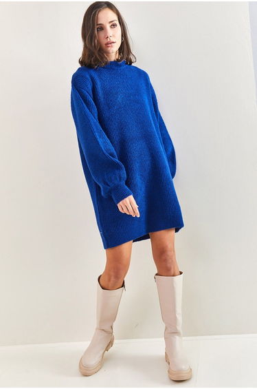 Women's Patterned Rivet Knitwear Tunic