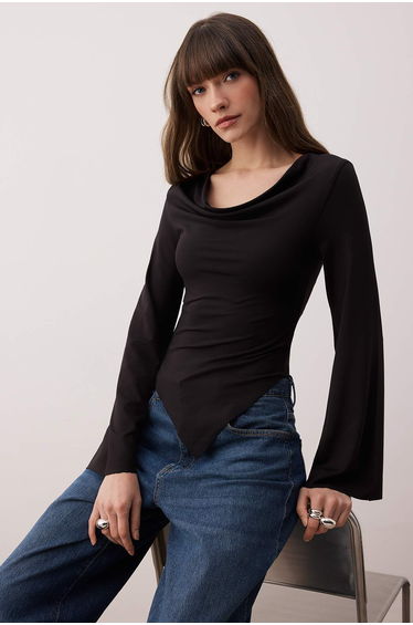 Black Knitted Top