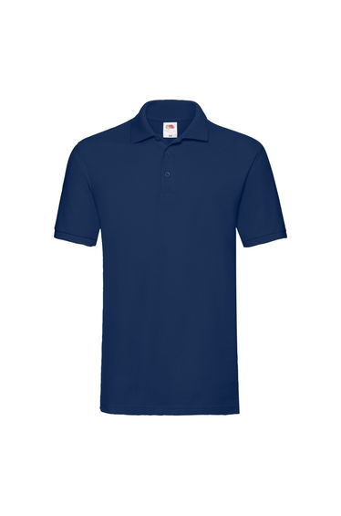 Fruit of the Loom Mens Premium Pique Polo Shirt - Navy