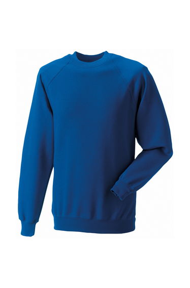 Russell Mens Spotshield Raglan Sweatshirt - Bright Royal Blue