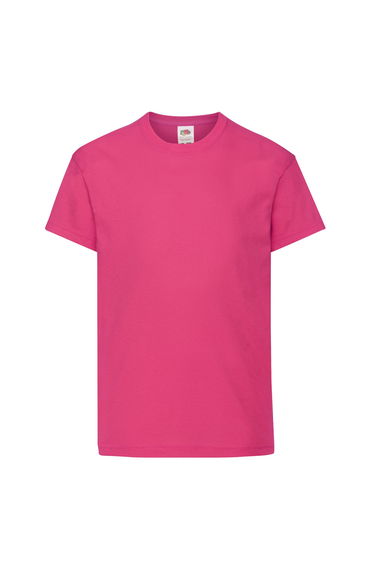 Fruit of the Loom Childrens/Kids Original T-Shirt - Fuchsia
