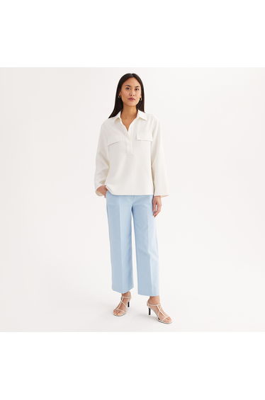Loose Fit Shirt with Long Sleeves