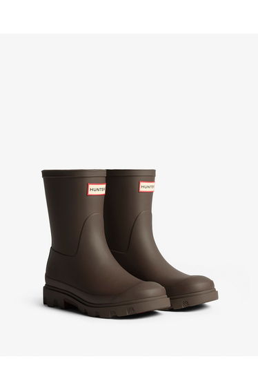 Unisex Downpour Short Boot Chocolate Brown