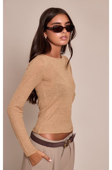 Cream Filagree Knit Slouchy Jumper